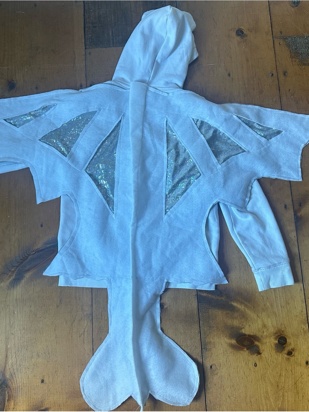 Handmade LIGHT FURY How to train your Dragon Costume age 10-12 - Picture 4 of 12